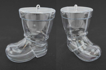 Bottes en plastique transparent  - Formes à garnir - Plastique – 10doigts.fr