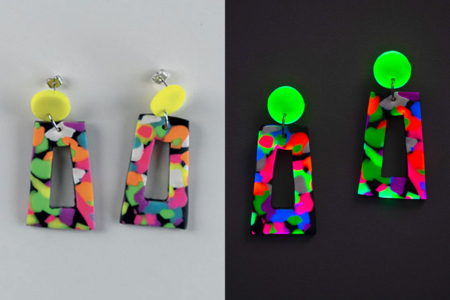 boucles année 80 fimo néon - Pâtes Fimo à l'unité – 10doigts.fr