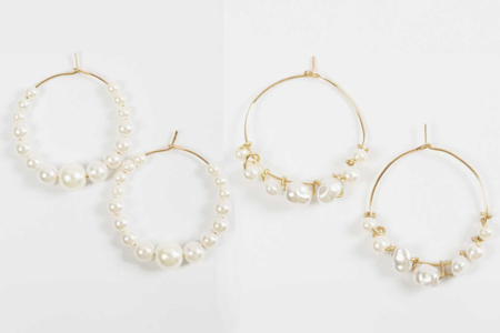 boucles dorées créoles - Boucles d'oreilles – 10doigts.fr