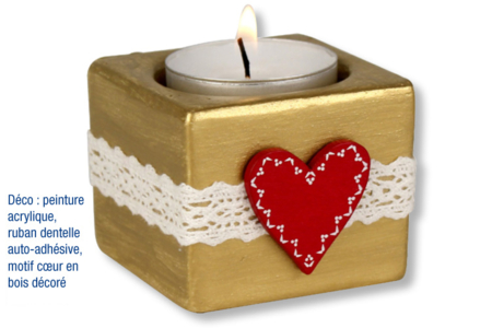 bougeoir metal - Peinture acrylique à effets – 10doigts.fr