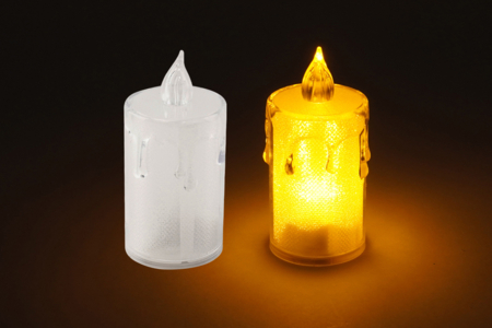 bougie LED translucide noël - Articles lumineux, guirlandes et bougies LED – 10doigts.fr