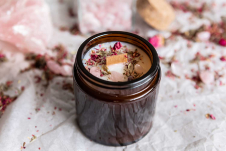 bougie pot ambré - Mèches et Accessoires Bougies – 10doigts.fr