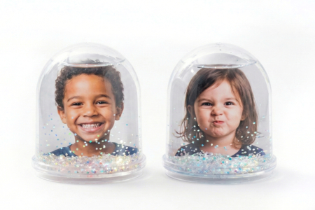 boule à neige photo cadeau fête des parents - Plastique Transparent – 10doigts.fr