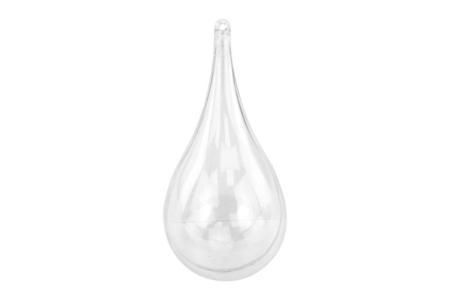 Boule goutte en plastique transparent  - Formes à garnir - Plastique – 10doigts.fr