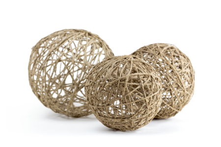boule jute sisal - Vannerie – 10doigts.fr