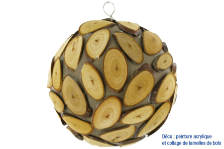 Boule nature - Activités manuelles décorations du sapin de Noël – 10doigts.fr