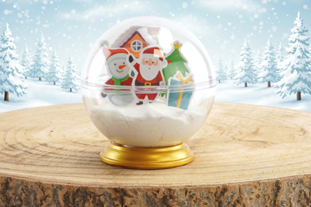 boule neige noël DIY enfants - Activités manuelles bricolages de Noël – 10doigts.fr
