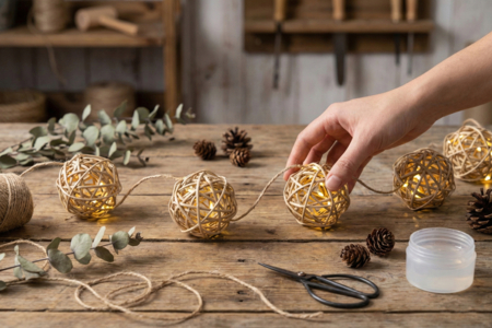 boules de rotin naturel home deco - Vannerie – 10doigts.fr