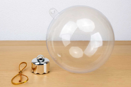 Boules plastiques 12 cm - 10 pièces - Boules de Noël DIY – 10doigts.fr