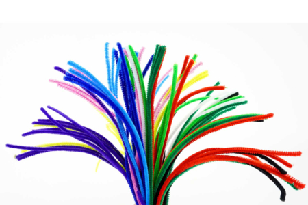 bouquet chenilles colorées - Chenilles, cure-pipe – 10doigts.fr