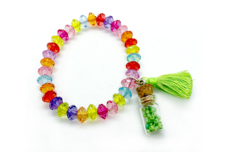 bracelet avec fiole en verre - Supports en Verre – 10doigts.fr
