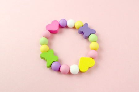 bracelet elastique avec perles en bois - Fil Élastique – 10doigts.fr