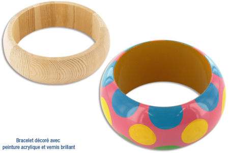 Bracelet en bois - Activités manuelles créations de bijoux – 10doigts.fr