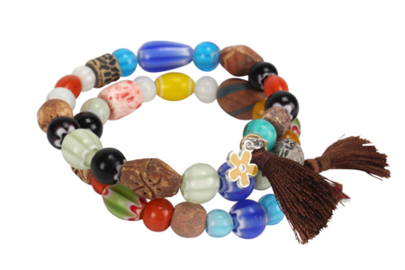 bracelet troja avec pompon - Plumes - Attrape-Rêves – 10doigts.fr