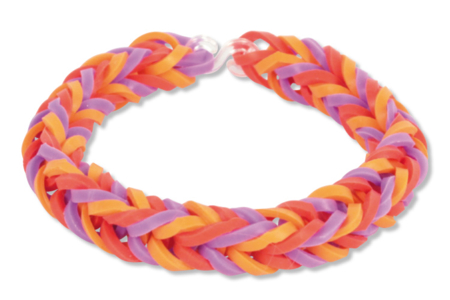 Bracelets élastiques LOOM arc-en-ciel - Bracelets en élastiques – 10doigts.fr