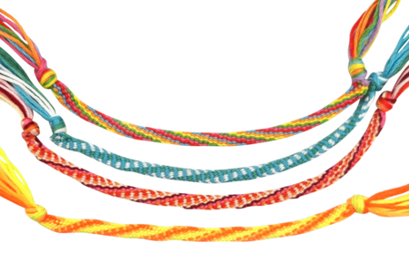 bracelets tressés - Fil coton, échevette – 10doigts.fr