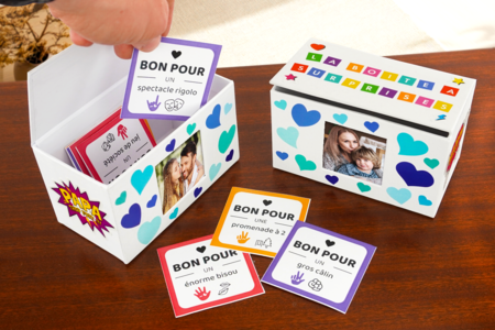 Bricolage Enfant Fete des peres Boite Bons - Activités manuelles fête des pères – 10doigts.fr