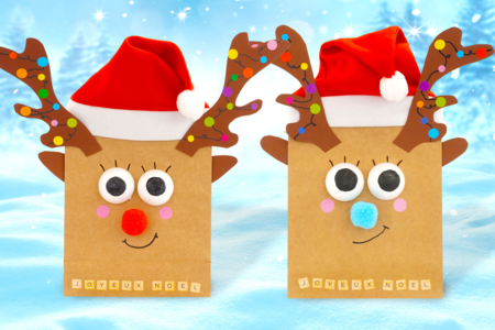Bricolage Enfant Noel Renne Cadeau - Activités manuelles bricolages de Noël – 10doigts.fr
