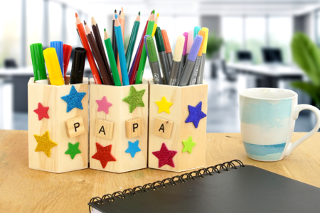 Bricolage Fete Peres Pot Crayon - Activités manuelles fête des pères – 10doigts.fr