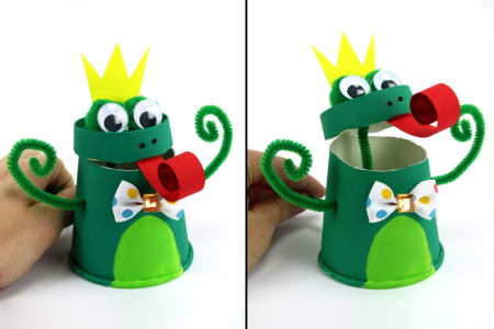 Bricolage Grenouille Gobelet - Activités manuelles animaux – 10doigts.fr
