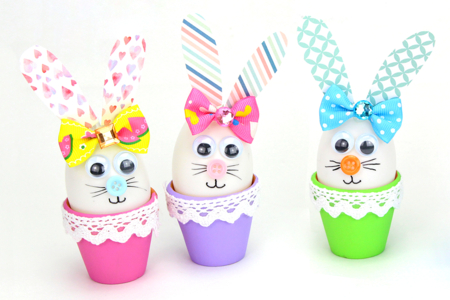 Bricolage Lapin Pot en terre cuite - Activités manuelles DIY Pâques – 10doigts.fr