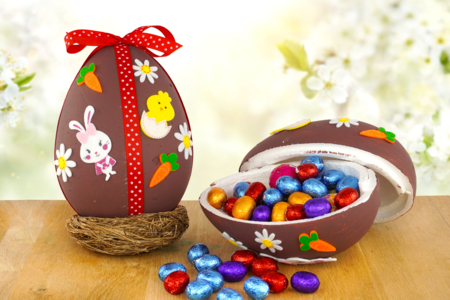 Bricolage Paques Oeufs surpise couleur chocolat - Activités manuelles DIY Pâques – 10doigts.fr