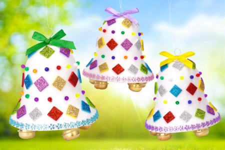 Bricolage Paques Enfant Cloche - Activités manuelles DIY Pâques – 10doigts.fr