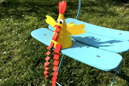 Bricolage Pâques Poule - Activités manuelles DIY Pâques – 10doigts.fr