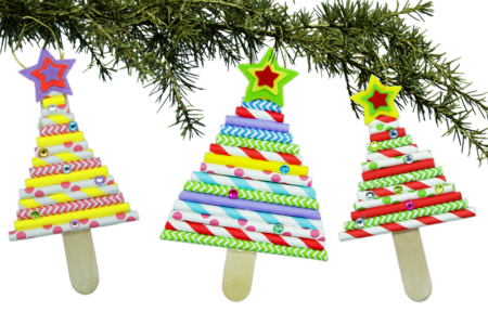 100 Pailles En Papier Biodégradable De Noël - Longueur 19,5 Cm, Diamètre 0,55 Cm - Couleurs Festives Pour Fêtes, Anniversaires