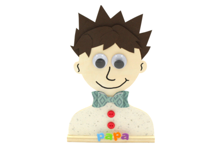 buste papa cadeau bricolage fête des pères - Activités manuelles fête des pères – 10doigts.fr