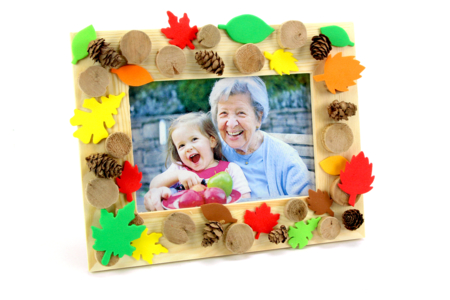 cadre automne collage - Activités manuelles objets décorés – 10doigts.fr