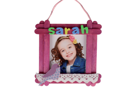 cadre batons de bois - Activités manuelles fête des mères – 10doigts.fr