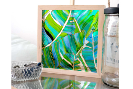 cadre Cerne relief - Or roi - Peinture verre et faïence – 10doigts.fr