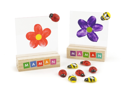 cadre fleur DIY fête des mères - Activités manuelles fête des mères – 10doigts.fr