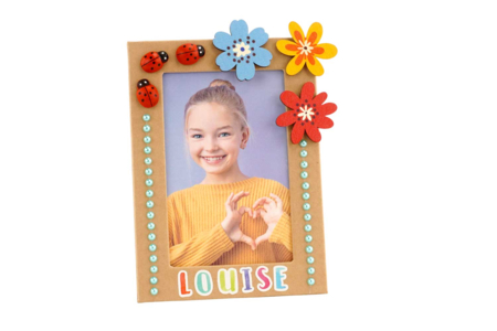 cadre fleurs en bois - Déco en bois peints – 10doigts.fr