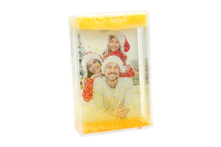 cadre paillettes à secouer noël - Boule à neige, Cloche – 10doigts.fr