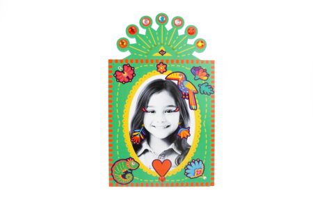 Cadre Photo enfant Mexique - Kits créatifs gommettes – 10doigts.fr