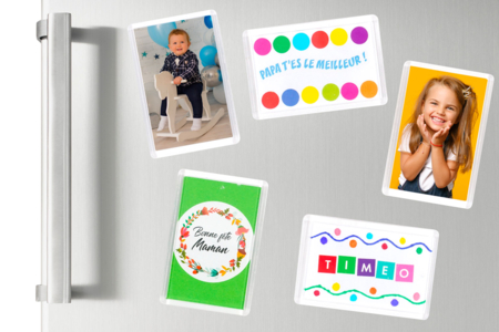 cadre réctangle magnétique - Cadres photos à décorer – 10doigts.fr