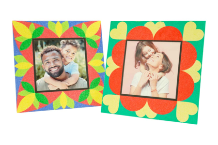 Cadres carrés à sabler  - Cadres photos à décorer – 10doigts.fr