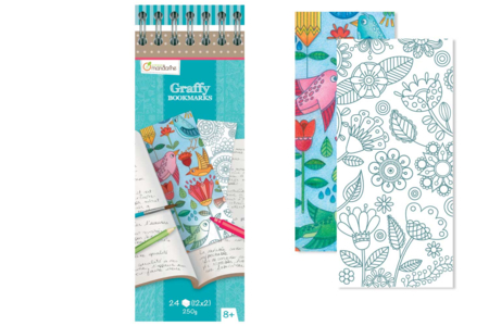 cahier marque page mandala - Formes et dessins à colorier – 10doigts.fr