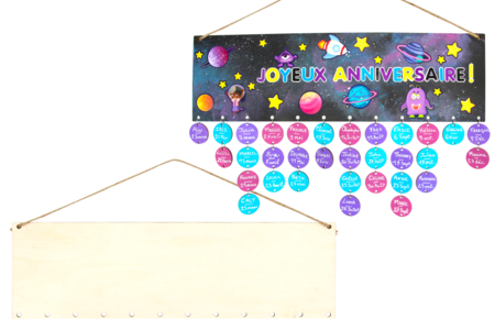 calendrier avec pions en bois - Calendriers – 10doigts.fr