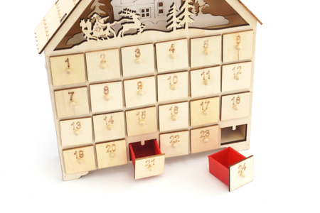 calendrier avent chalet bois LED - Calendriers de l'Avent – 10doigts.fr