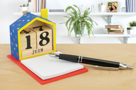 calendrier mémo cadeau fête des pères - Activités manuelles fête des pères – 10doigts.fr