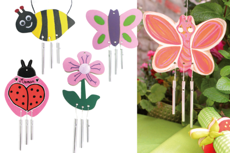 carillons vent - Suspensions décoratives en bois – 10doigts.fr