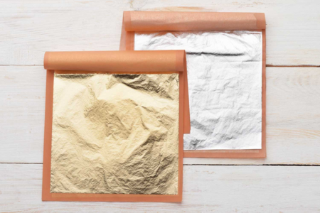 carnet de feuilles à dorer - Papiers métalliques – 10doigts.fr