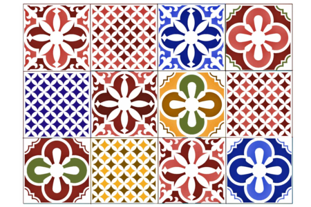 carreaux de ciment mosaiques - Pochoir frise – 10doigts.fr