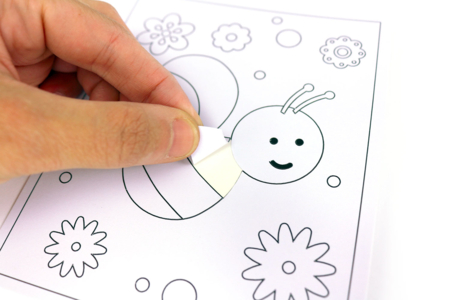 carte à sabler abeille - Sables colorés – 10doigts.fr