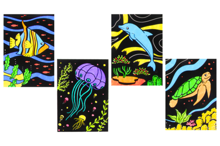 cartes aquatiques coloriage - Formes et dessins à colorier – 10doigts.fr