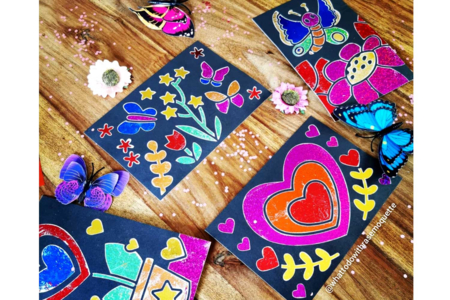 cartes métal foil - Kits créatifs en Papier – 10doigts.fr