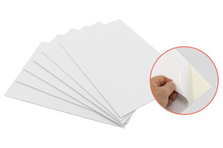 Carton mousse adhésif simple face - Carton Plume et Polystyrène – 10doigts.fr